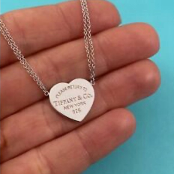 Double Chain Tco Heart Tag Choker 